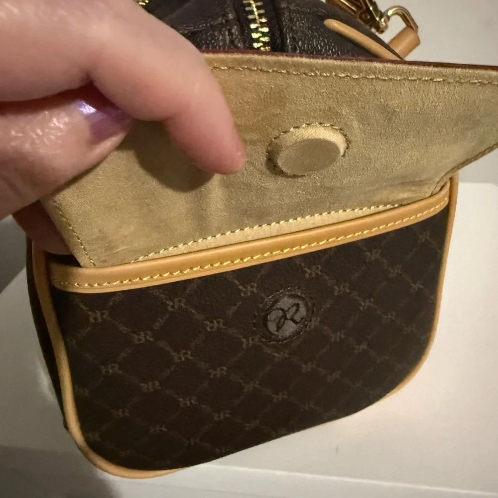 Rioni Brown and Tan  Boston satchel